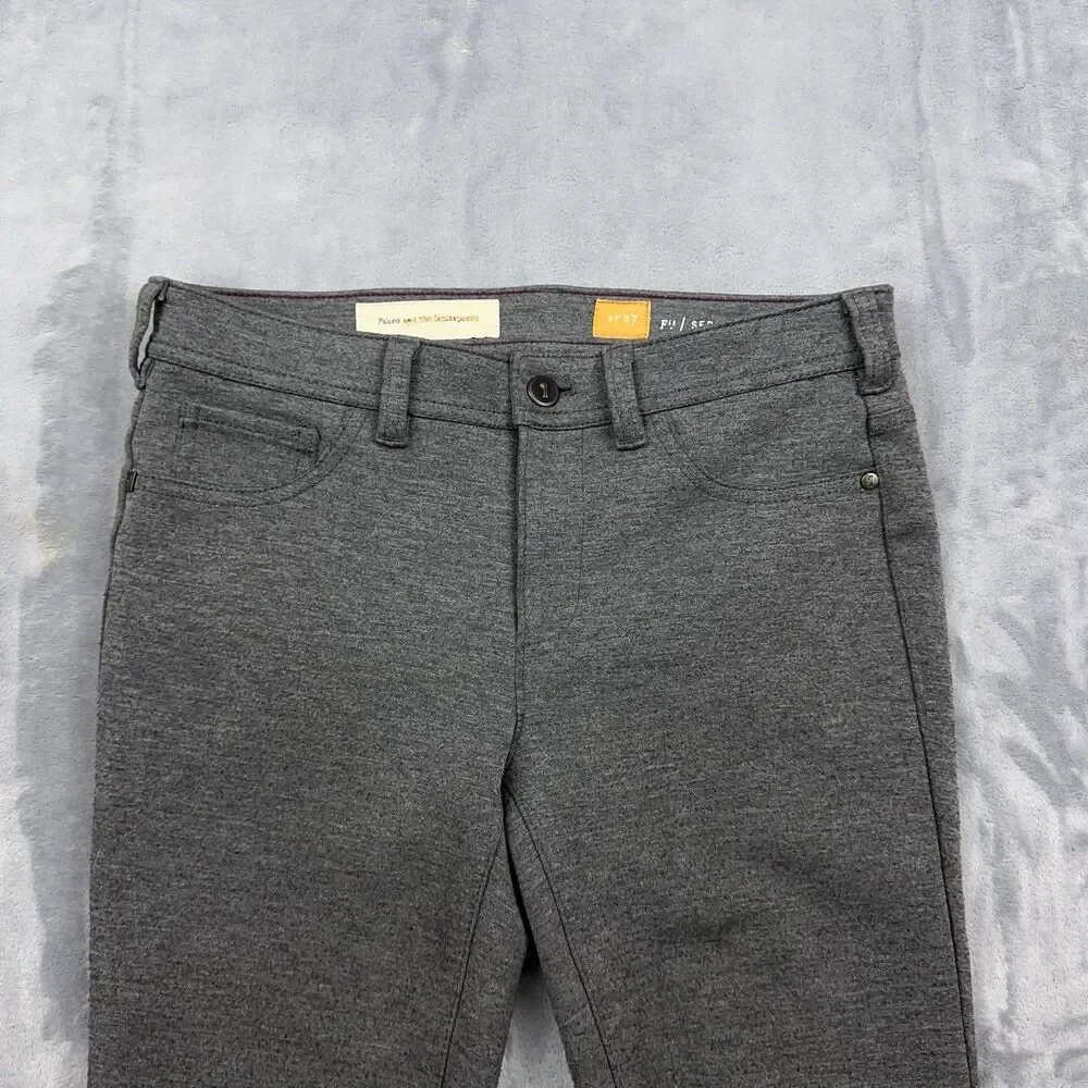 Pilcro and the Letterpress Serif Ponte Knit Skinny Pants Gray Womens Size 27